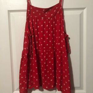 Peplum Tank with Side Ties